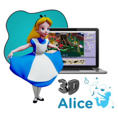 Alice 3d - КИБЕРшкола программирования для детей, компьютерные курсы для школьников, начинающих и подростков - KIBERone г. Домодедово