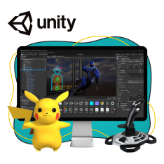 Мир игр на Unity 2D на популярном движке + AI-помощники - КИБЕРшкола программирования для детей, компьютерные курсы для школьников, начинающих и подростков - KIBERone г. Домодедово