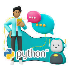 Умный чат-бот на Python - КИБЕРшкола программирования для детей, компьютерные курсы для школьников, начинающих и подростков - KIBERone г. Домодедово