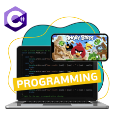 Программирование на C#. Удивительный мир 2D-игр - КИБЕРшкола программирования для детей, компьютерные курсы для школьников, начинающих и подростков - KIBERone г. Домодедово