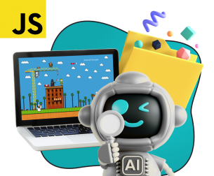Язык программирования JavaScript + AI. Проектное обучение + геймификация + AI-помощники - КИБЕРшкола программирования для детей, компьютерные курсы для школьников, начинающих и подростков - KIBERone г. Домодедово